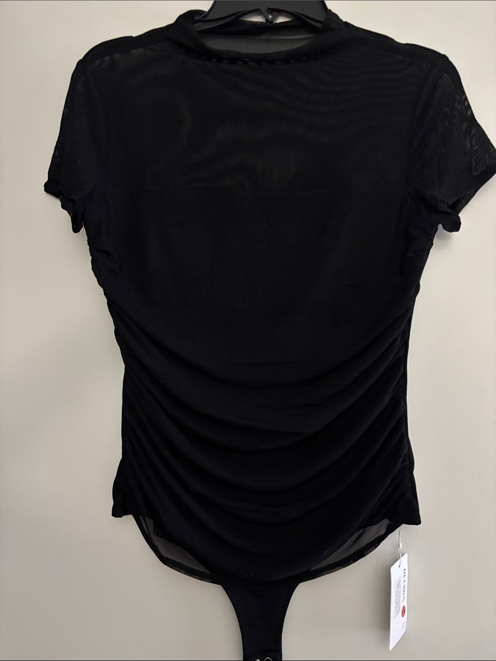Classic Black Short-Sleeve Women's Bodysuit
